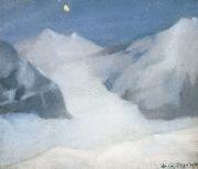 William Stott of Oldham Mountain Peak by Moonlight oil painting picture wholesale